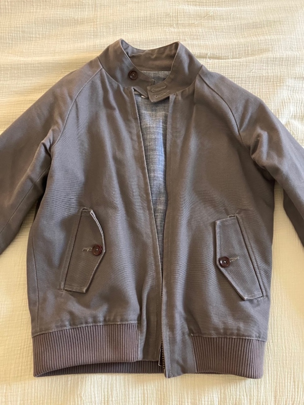 Gray Bomber Jacket